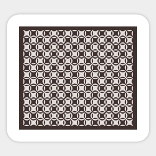 Modern Brown Scandinavian Jute Pattern Sticker